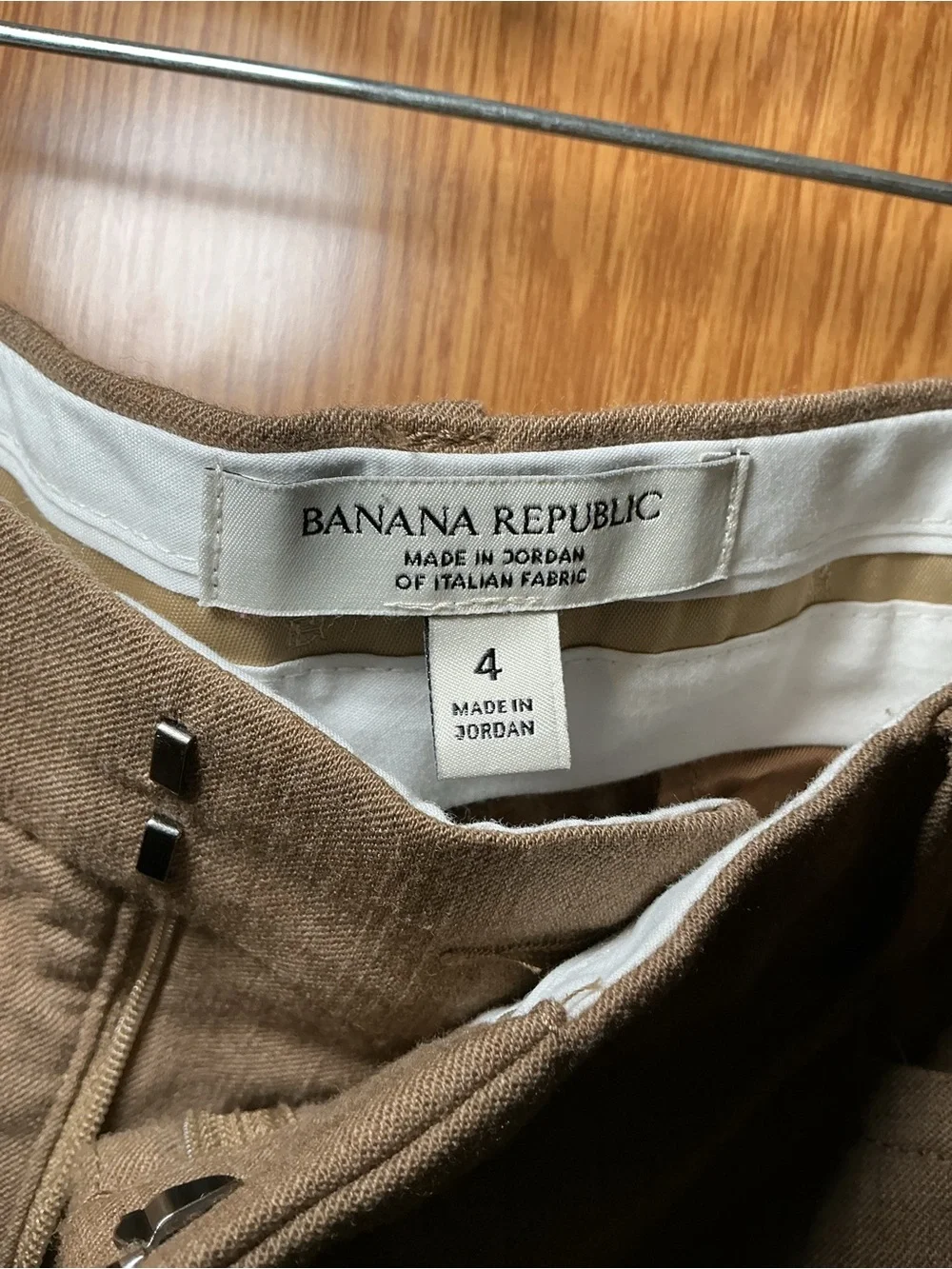 Banana Republic Italian Fabric Brown/Taupe Linen Blend Pants – Size 4